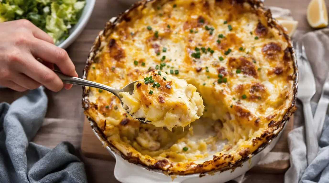 Marre des quiches ? J'ai testé ce clafoutis pommes de terre-thon, fondant et prêt en 5 minutes Marre des quiches ? J'ai testé ce clafoutis pommes de terre-thon, fondant et prêt en 5 minutes