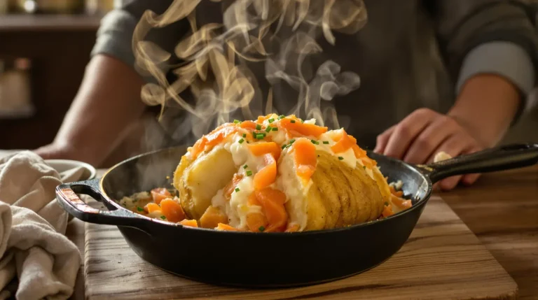 « C’est mon repas du soir express quand je n’ai ni le temps ni l’envie de cuisiner » : avec une pomme de terre « C’est mon repas du soir express quand je n’ai ni le temps ni l’envie de cuisiner » : avec une pomme de terre