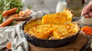 « Elle tient sans pâte ni moule à charnière » : cette quiche aux carottes cache le dosage qui change tout